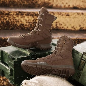 Męskie lekkie buty taktyczne brązowe