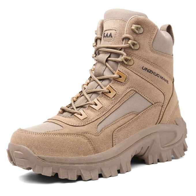 Taktyczne buty trekkingowe za kostkę Desert Tan „Huile”