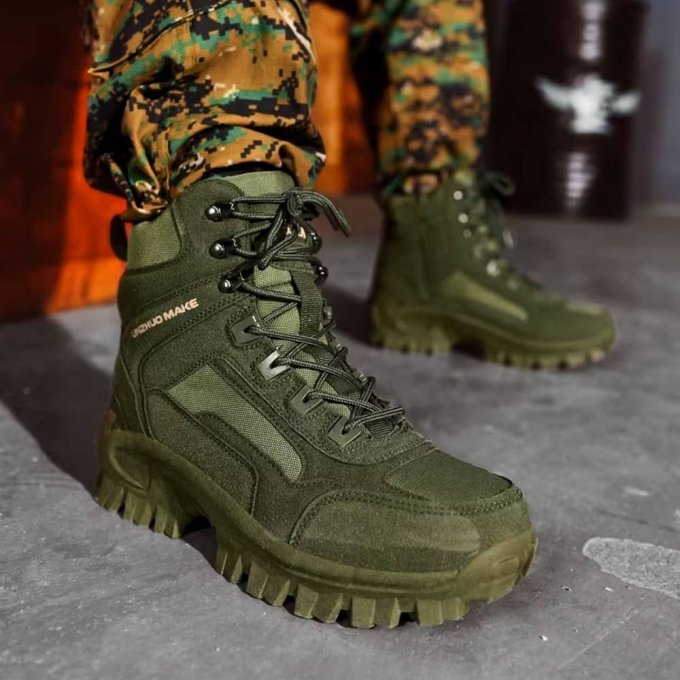 Buty taktyczne trekkingowe za kostkę Huile oliwkowe - obrazek 3