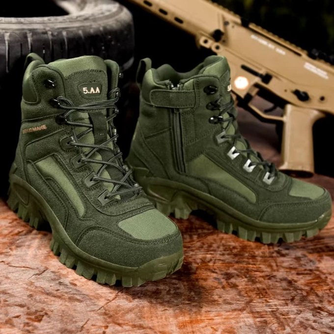 Buty taktyczne trekkingowe za kostkę Huile oliwkowe - obrazek 2
