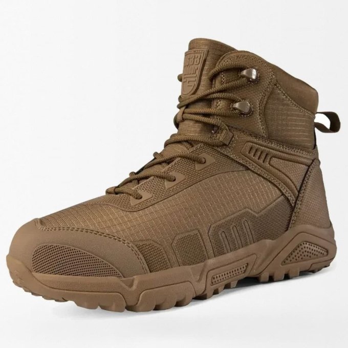 Średniej wysokości taktyczne buty trekkingowe Coyote Brown