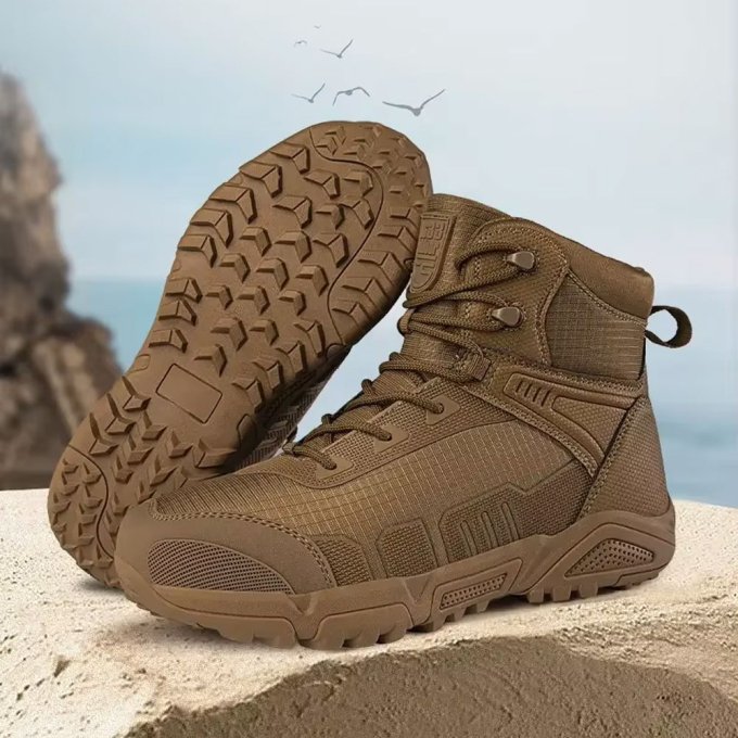 Średniej wysokości taktyczne buty trekkingowe Coyote Brown - obrazek 2