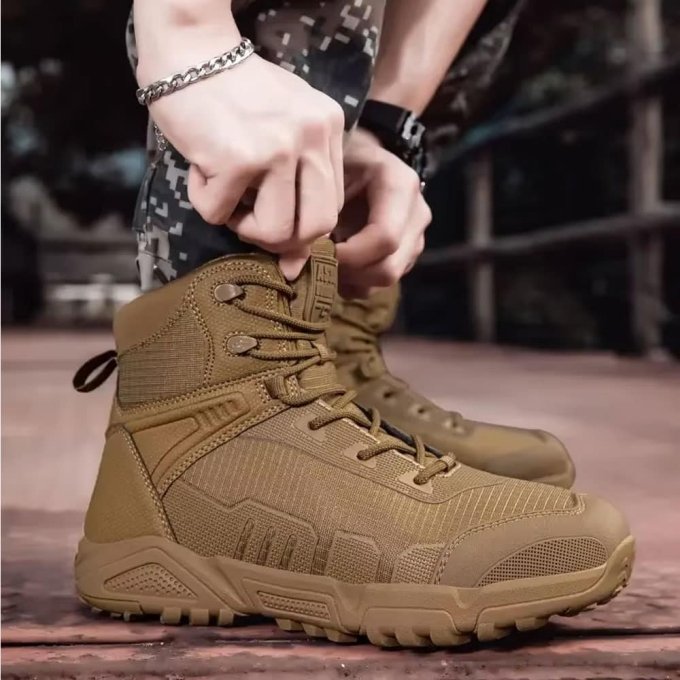 Średniej wysokości taktyczne buty trekkingowe Coyote Brown - obrazek 4