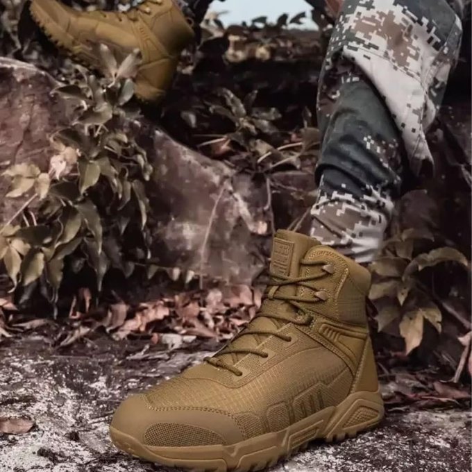 Średniej wysokości taktyczne buty trekkingowe Coyote Brown - obrazek 6