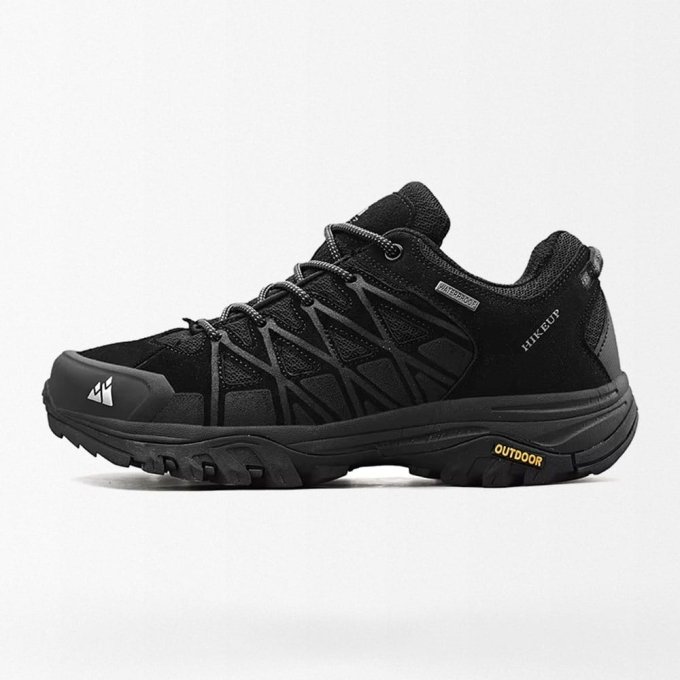 Czarne taktyczne buty trekkingowe