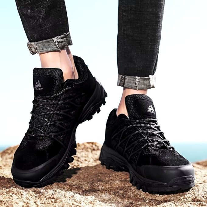 Czarne taktyczne buty trekkingowe - obrazek 3