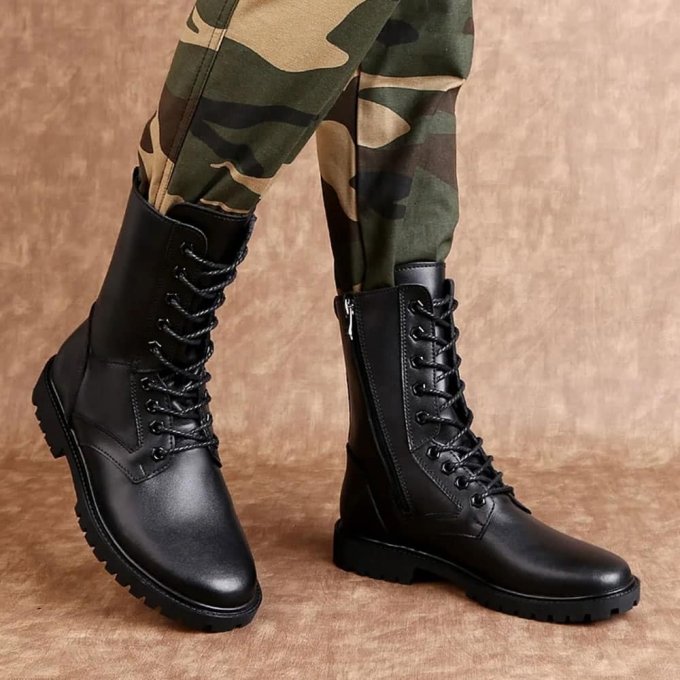 Skórzane buty taktyczne - obrazek 2