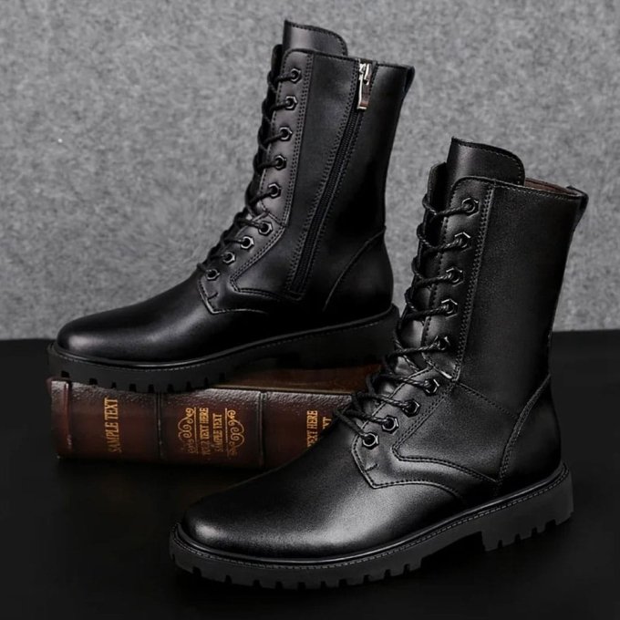 Skórzane buty taktyczne - obrazek 4