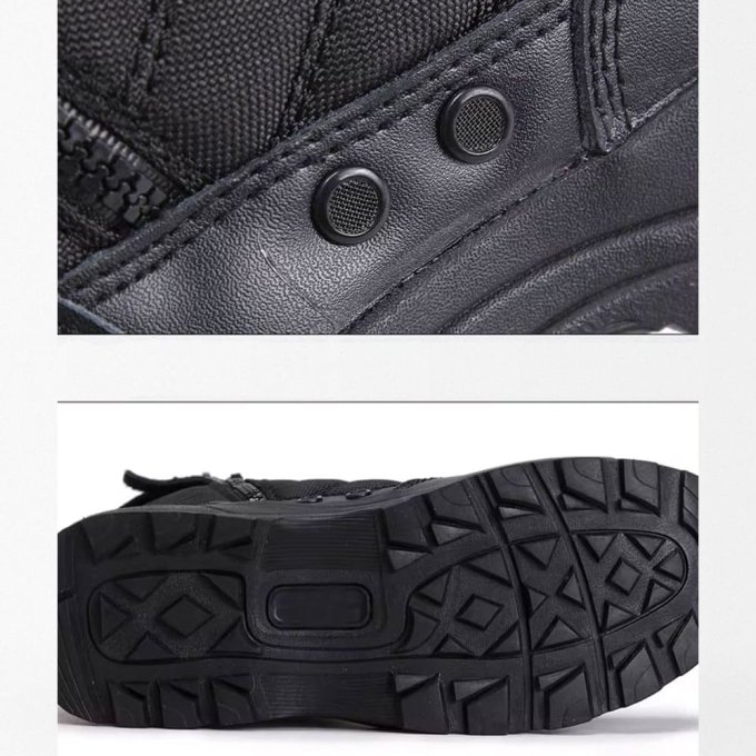 Czarne buty taktyczne z bocznym zamkiem - obrazek 5