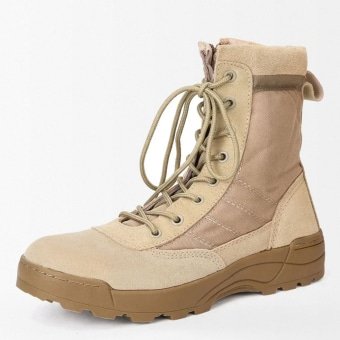 Buty taktyczne z zamkiem bocznym piaskowe