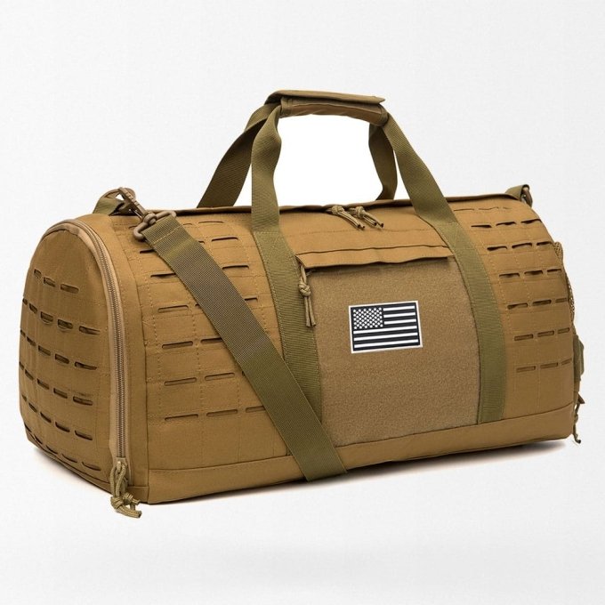 Mała taktyczna torba duffel z systemem MOLLE, laserowo cięta
