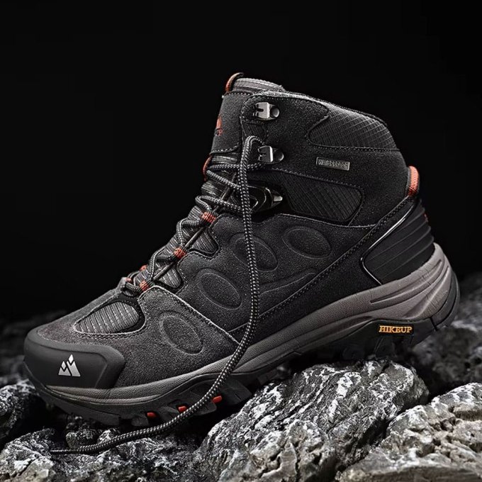 Zamszowe buty trekkingowe Hikeup szare - obrazek 4