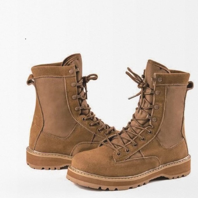 Zamszowe buty taktyczne Coyote Brown - obrazek 2
