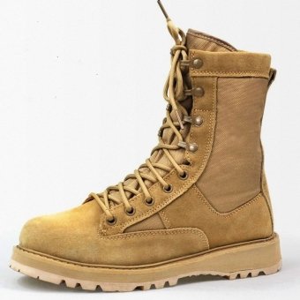 Zamszowe buty taktyczne piaskowe