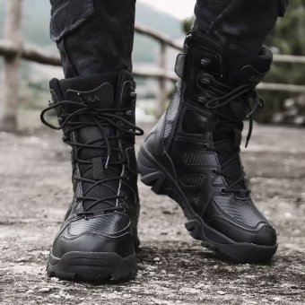 Buty taktyczne z ekoskóry