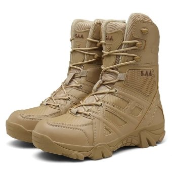 Piaskowe buty taktyczne z syntetycznej skóry