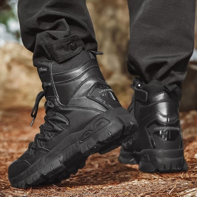 Czarne taktyczne buty trekkingowe - obrazek 6