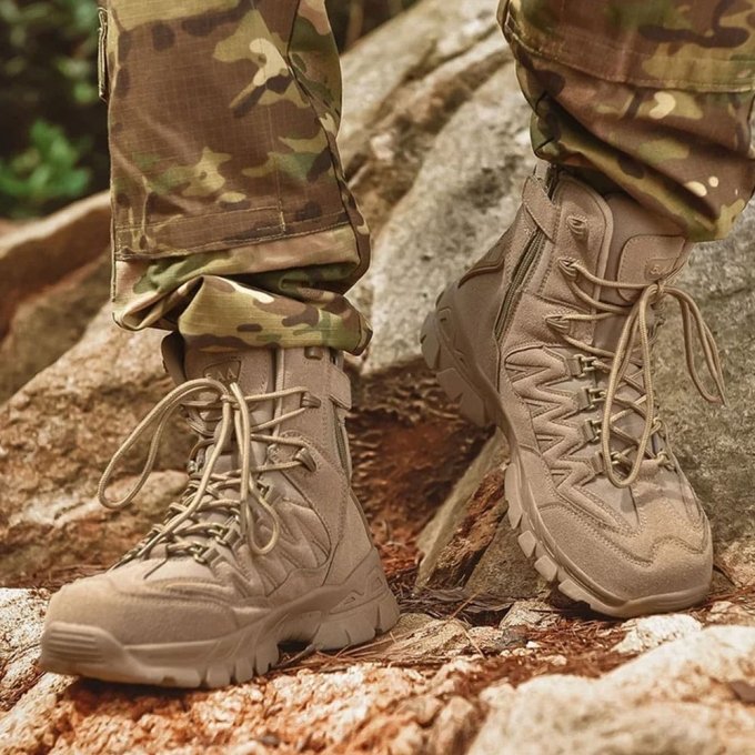 Buty taktyczne trekkingowe Desert Tan - obrazek 2
