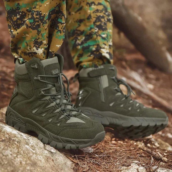 Buty taktyczne trekkingowe oliwkowe - obrazek 4