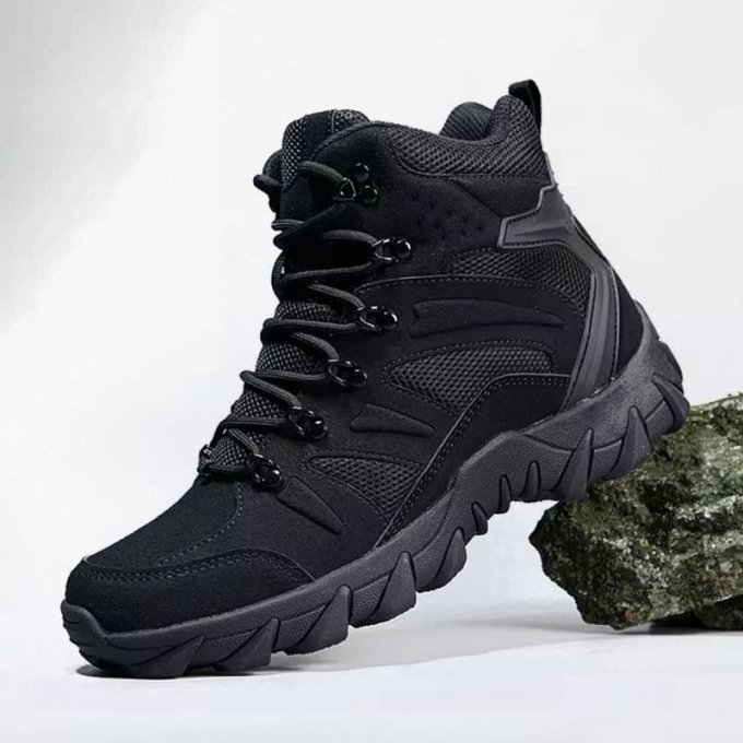 Czarne taktyczne buty trekkingowe Huile