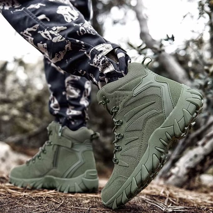 Buty trekkingowe taktyczne oliwkowe „Huile” - obrazek 4
