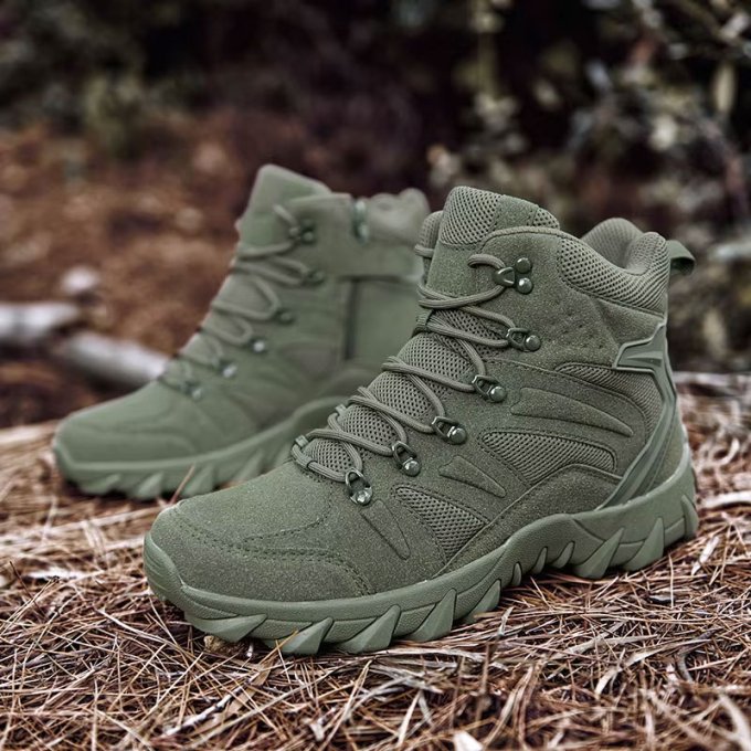 Buty trekkingowe taktyczne oliwkowe „Huile” - obrazek 3