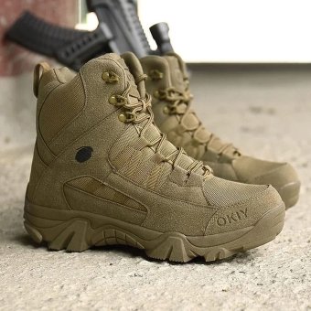 Lekkie taktyczne buty trekkingowe Coyote Brown