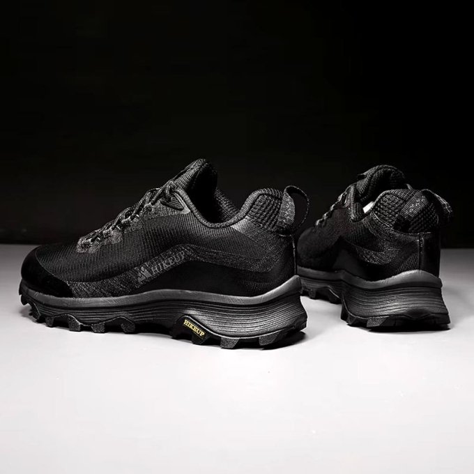 Czarne taktyczne sneakersy do biegania - obrazek 4