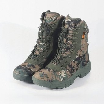 Buty taktyczne z zamkiem bocznym w kamuflażu MARPAT