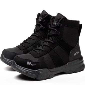 Tactical steel toe work boots Black
