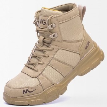 Taktyczne buty robocze z metalowym noskiem piaskowe