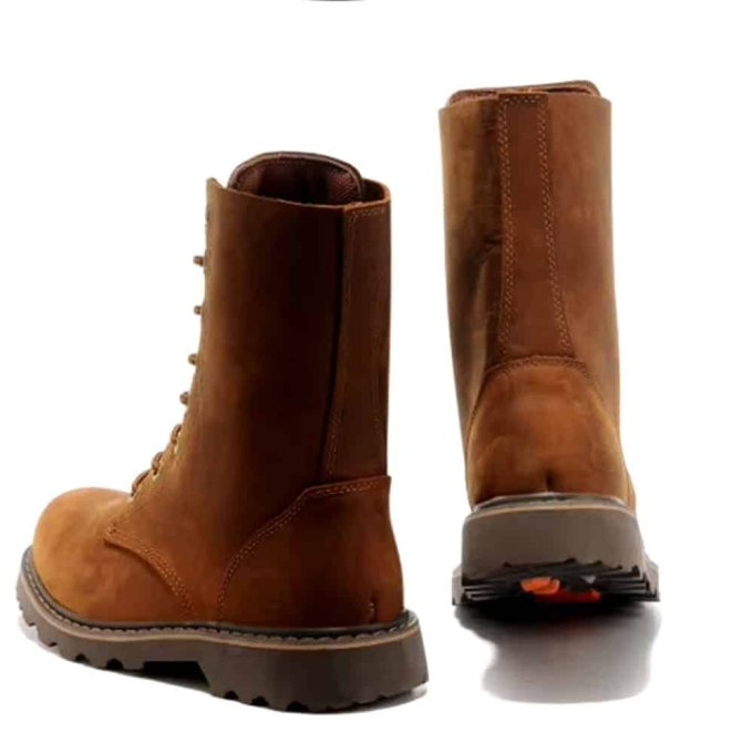 Buty taktyczne vintage z brązowej skóry Coyote Brown - obrazek 4