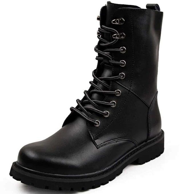 Wodoodporne skórzane buty taktyczne