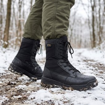 Combat Hiking boots Black