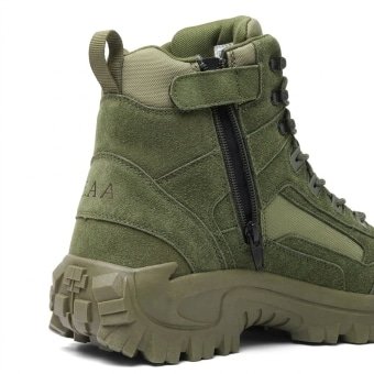 Mid cut tactical hiking boots Olive Green “Huile”