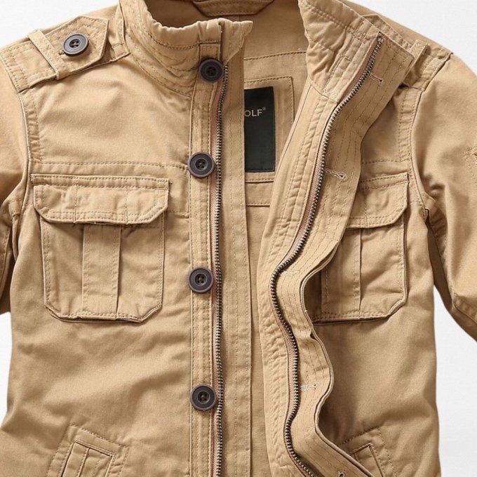 Kurtka polowa M65 khaki - obrazek 2