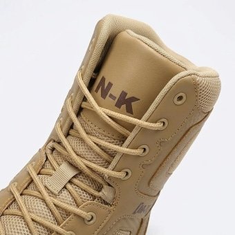 Side zip tactical boots with safety toe Desert Tan