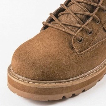 Suede military boots – Coyote  Brown
