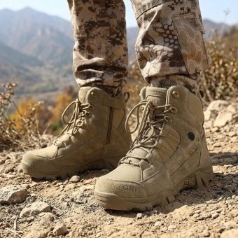 Tactical hiking boots lightweight Coyote Brown