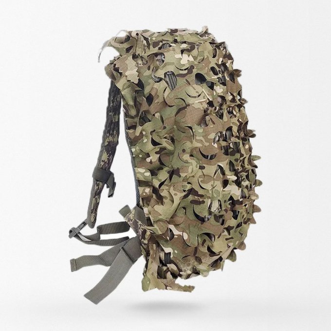 Pokrowiec maskujący Ghillie 3D na plecak - Multicam - obrazek 2