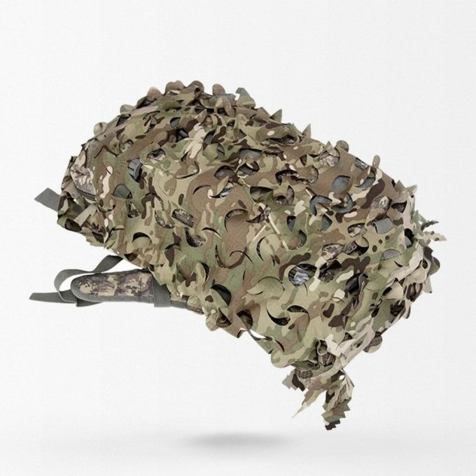 Pokrowiec maskujący Ghillie 3D na plecak - Multicam - obrazek 3