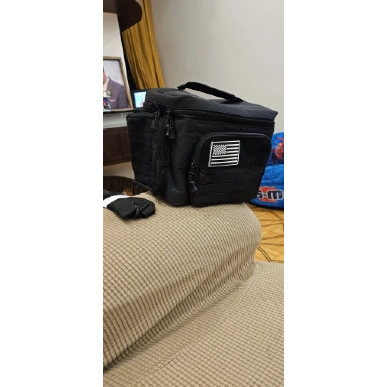 Czarna taktyczna torba termiczna na lunch photo review