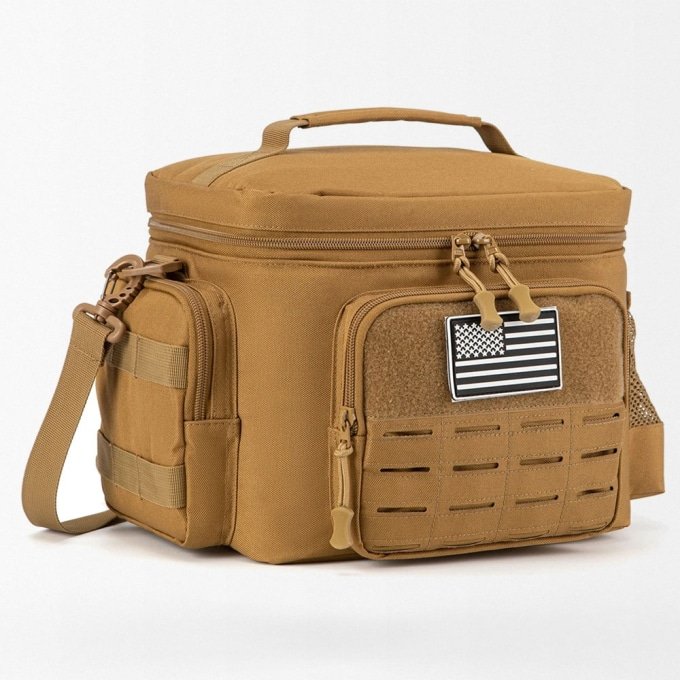 Taktyczna torba termiczna na lunch Coyote Brown