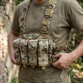 8 mag ak chest rig Multicam