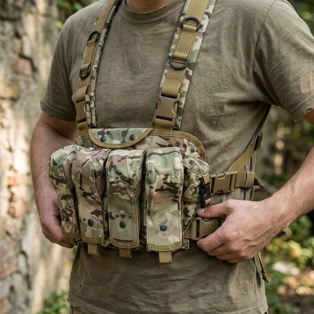 8 mag ak chest rig Multicam