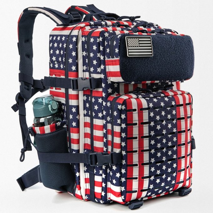 Plecak taktyczny 50 l z flagą USA