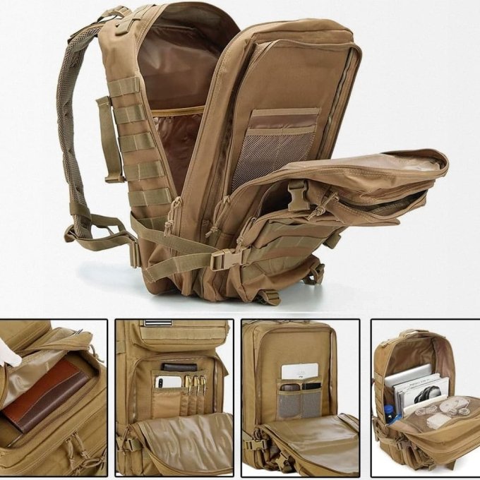 Plecak taktyczny Coyote Brown 45L - obrazek 5
