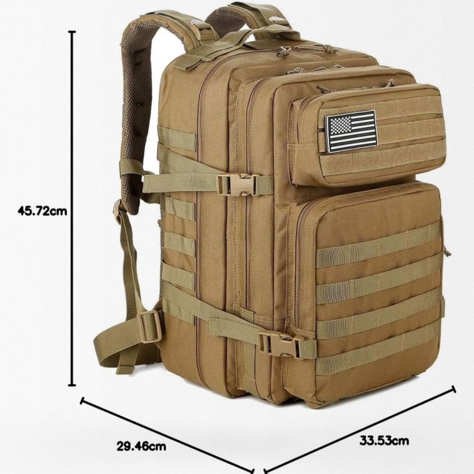 Plecak taktyczny Coyote Brown 45L - obrazek 7