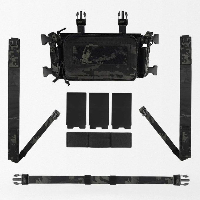 Mikro ładownica piersiowa Multicam Black D3CRM - obrazek 6
