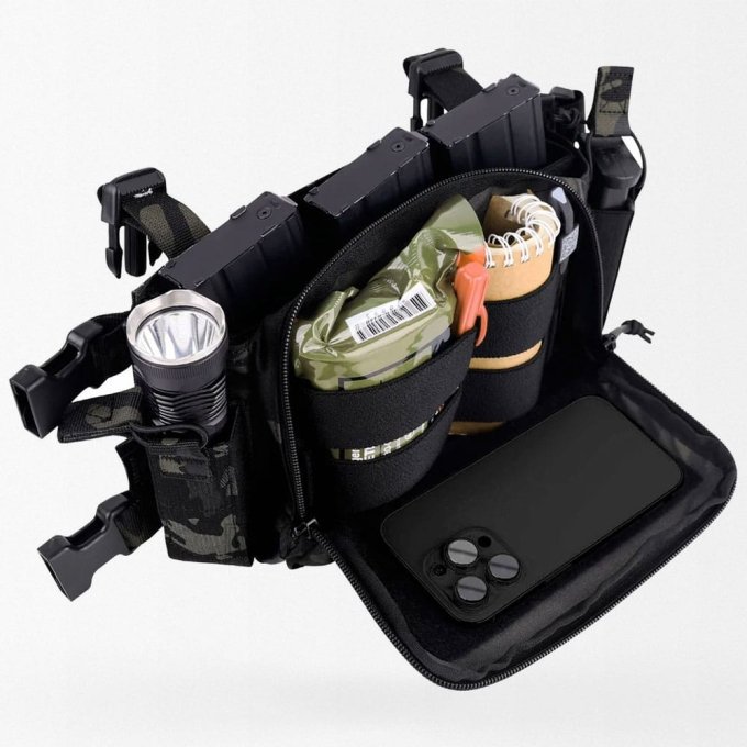 Mikro ładownica piersiowa Multicam Black D3CRM - obrazek 7